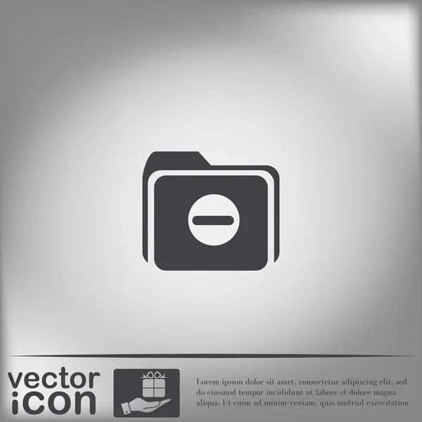 Dossier pour l'icône des documents — Image vectorielle