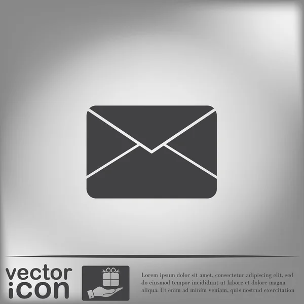 Ταχυδρομικός φάκελος εικονίδιο ηλεκτρονικού ταχυδρομείου — Διανυσματικό Αρχείο