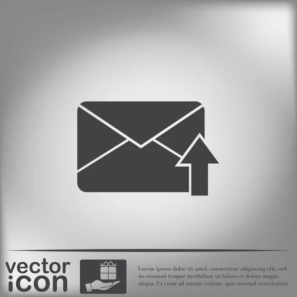 郵便封筒の電子メール アイコン — ストックベクタ