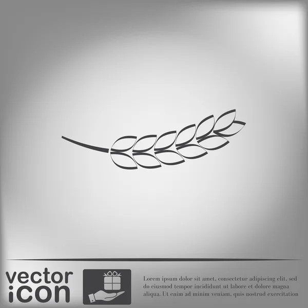Épi de blé oreille — Image vectorielle