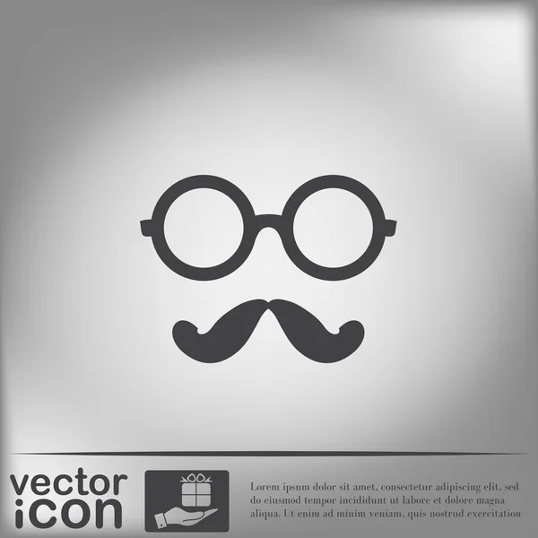 Hipster icon symbol — Stock Vector