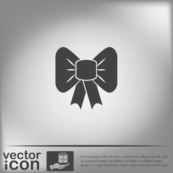 Bow element icon — Stock Vector
