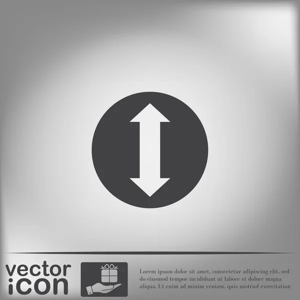 Ikona šipky symbolu webové — Stockový vektor