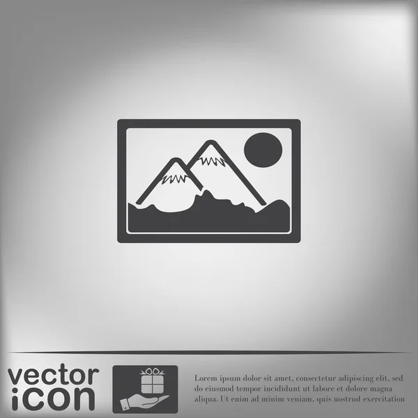Picture, image sign — Stock Vector