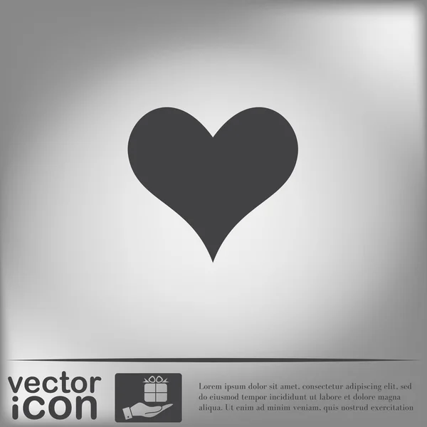 Heart symbol icon — Stock Vector