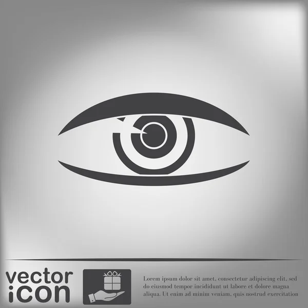 Ícone de sinal de olho — Vetor de Stock
