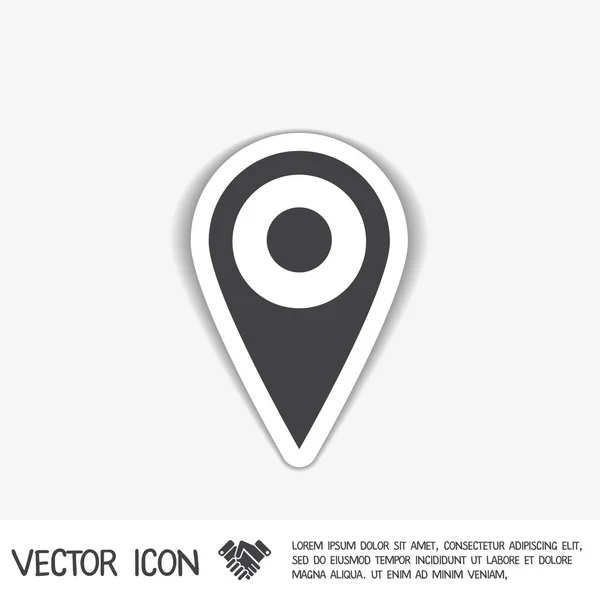 Localização do pino no mapa — Vetor de Stock