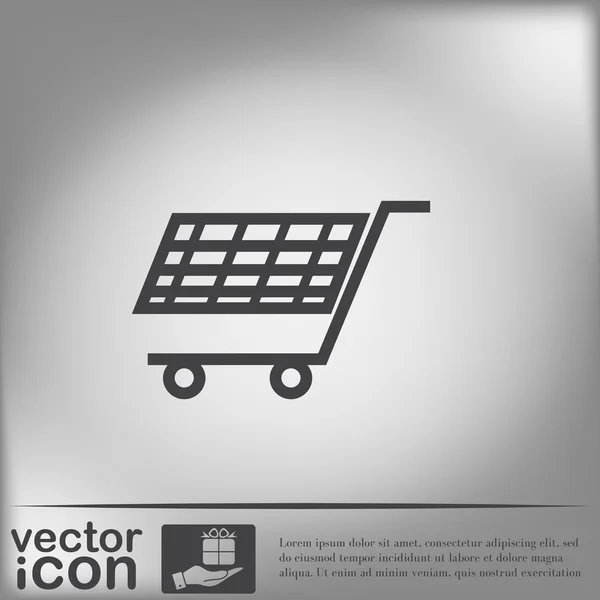 Ícone do carrinho de compras — Vetor de Stock