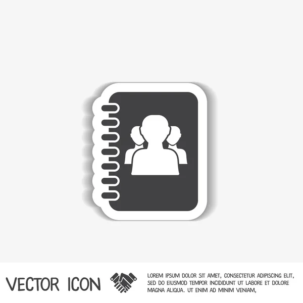 Libreta de direcciones — Vector de stock