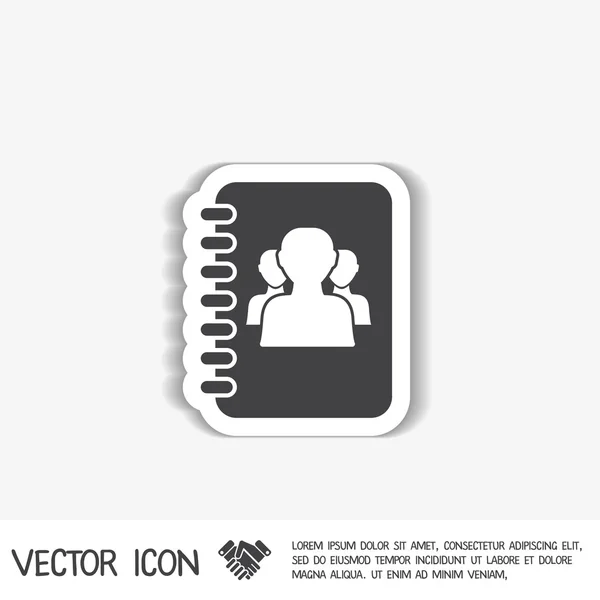 Carnet d'adresses — Image vectorielle