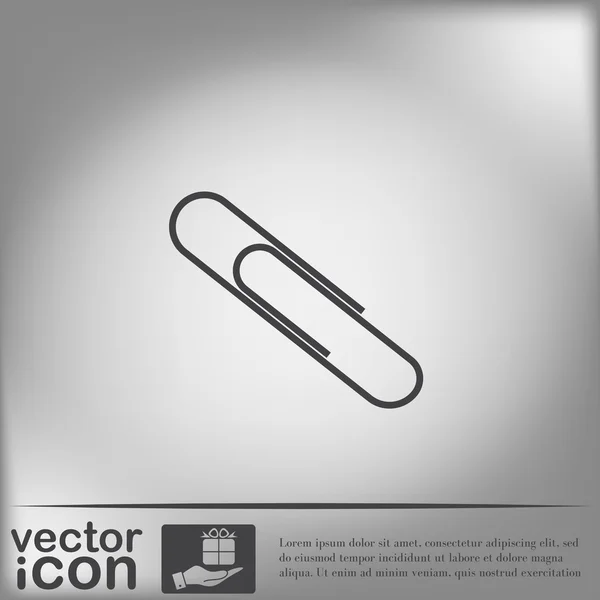 Paper clip icon — Stock Vector