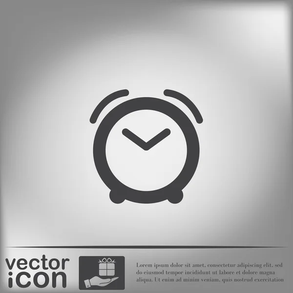 Wekker pictogram — Stockvector