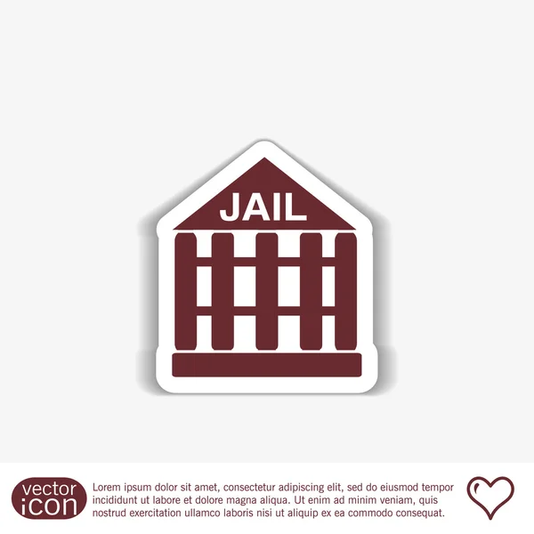 Icona della prigione — Vettoriale Stock