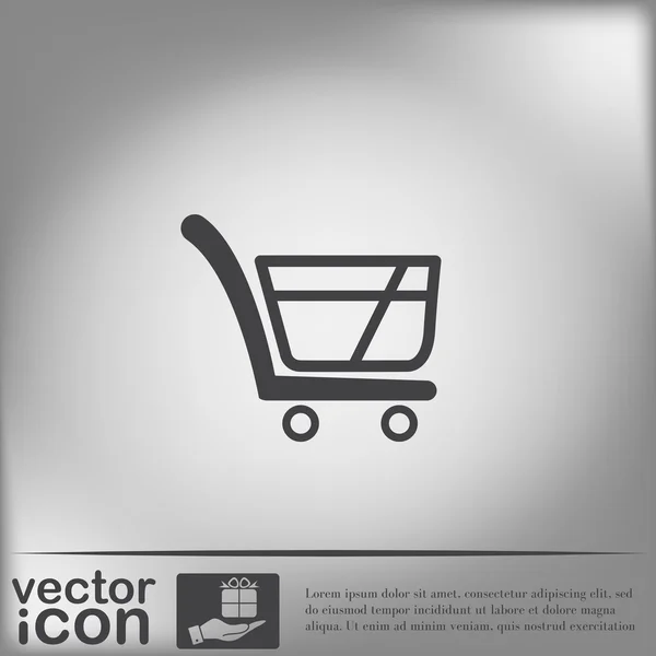 Alışveriş arabası simgesi — Stok Vektör