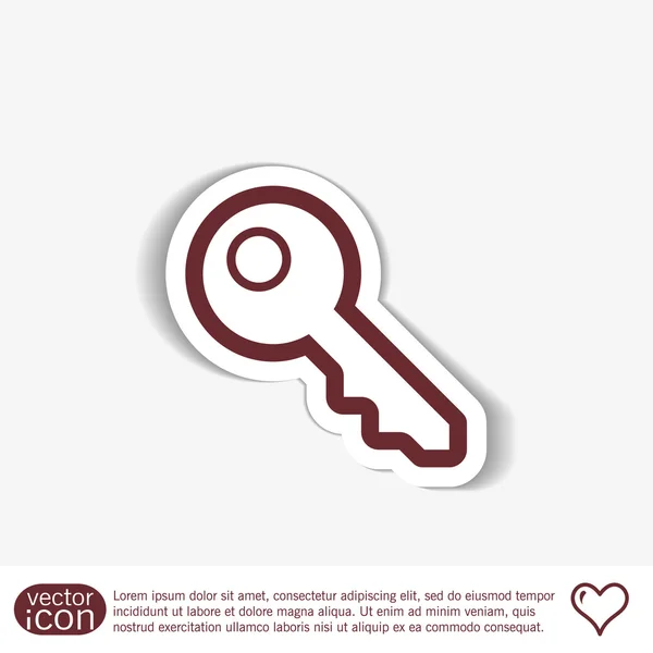 Key symbol icon — Stock Vector