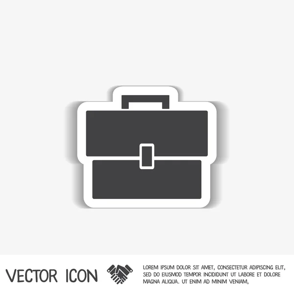 Icône symbole porte-documents — Image vectorielle