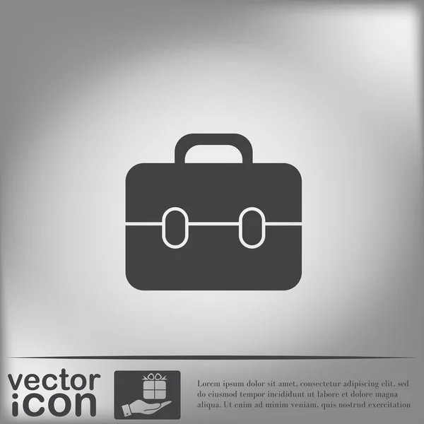 Icono del símbolo del maletín — Vector de stock