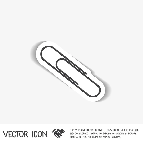 Paper clip icon — Stock Vector