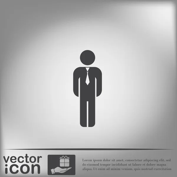 Mannelijke Avatar pictogram. — Stockvector