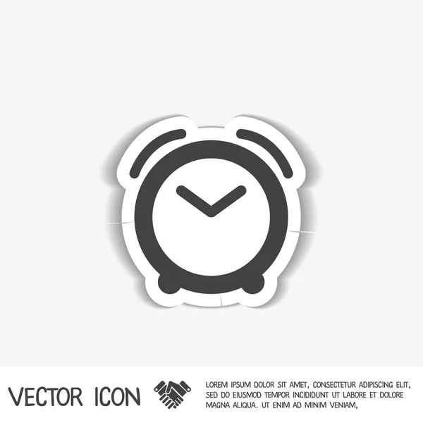 Ikon jam alarm - Stok Vektor