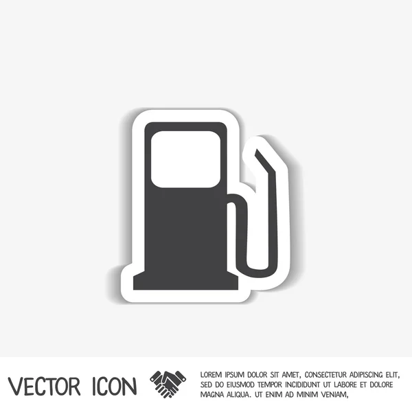 Ícone do posto de gasolina — Vetor de Stock