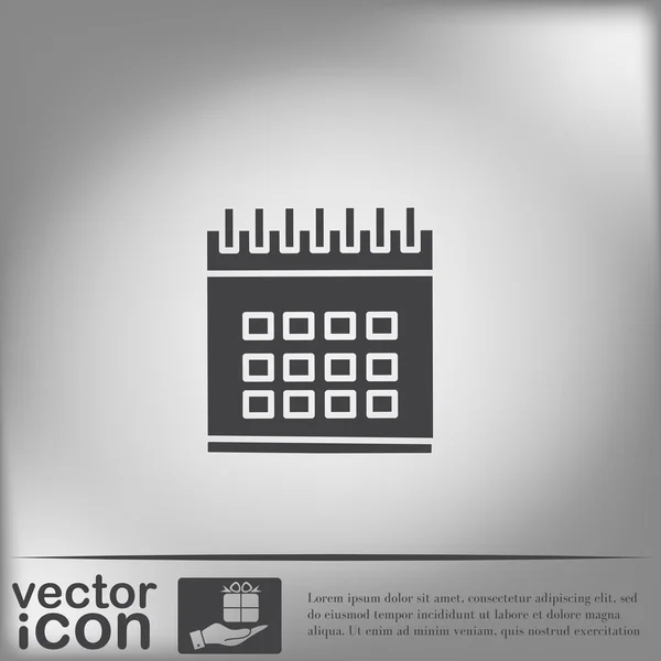 Icono de signo de calendario — Vector de stock