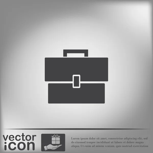 Icono del símbolo del maletín — Vector de stock