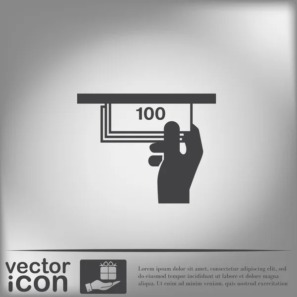 Pénzt Atm ikon — Stock Vector