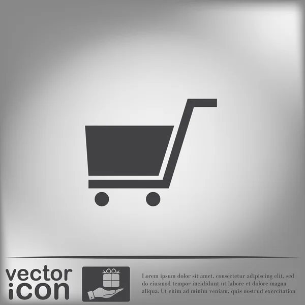 Shopping cart icon — Stock Vector