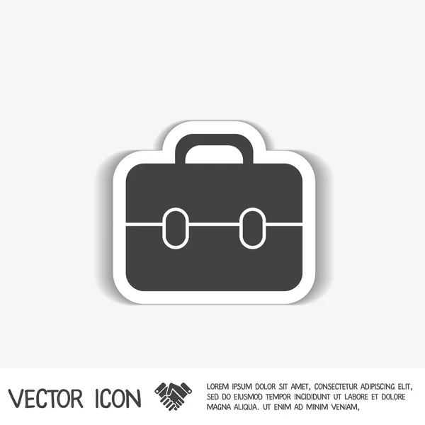 Icono del símbolo del maletín — Vector de stock