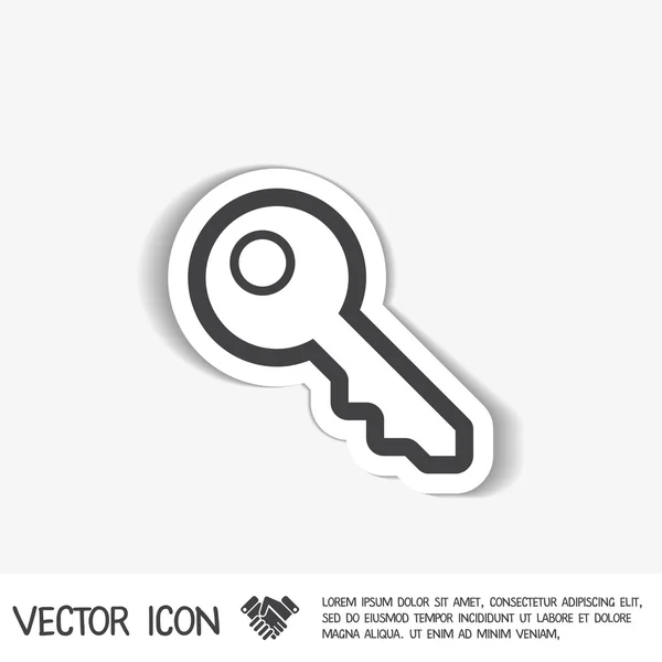 Icono del símbolo clave — Archivo Imágenes Vectoriales