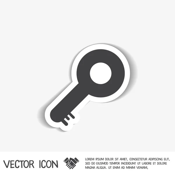 Icono del símbolo clave — Vector de stock