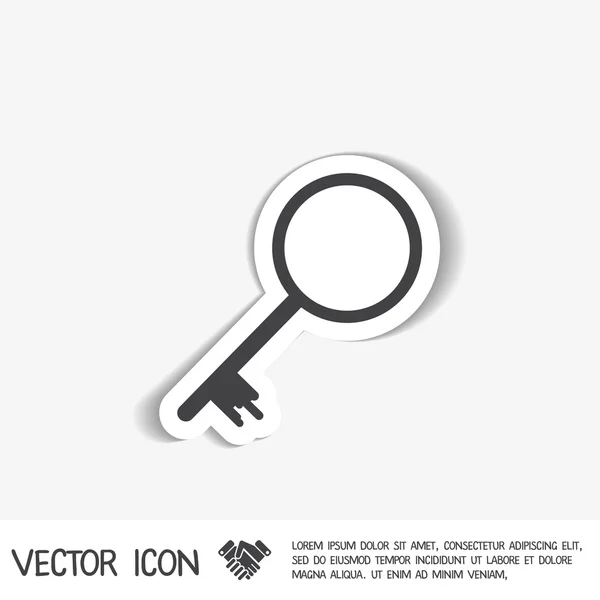 Icono del símbolo clave — Vector de stock