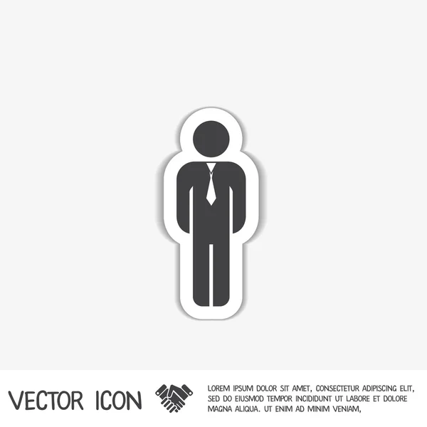 Icône avatar mâle . — Image vectorielle
