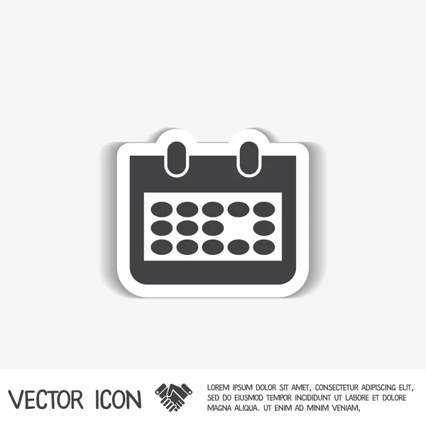 Calendar sign icon — Stock Vector