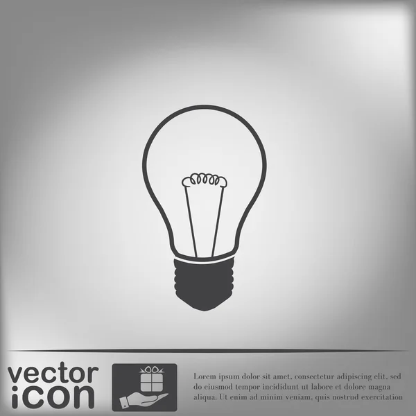 Lightbulb lamp icon — Stock Vector