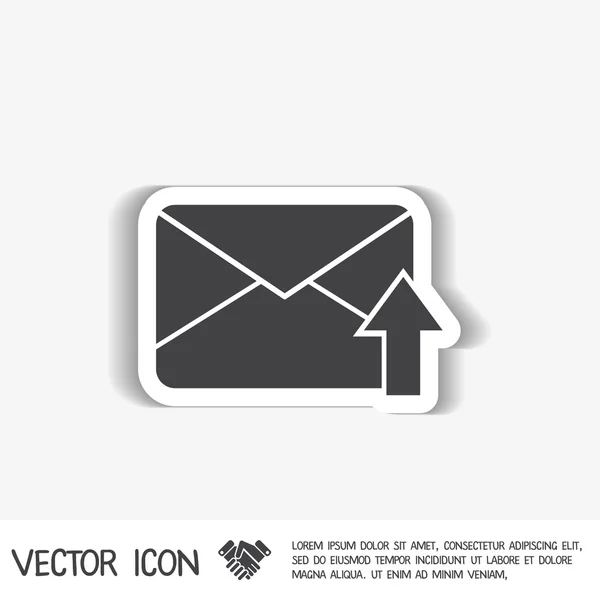 Koperty pocztowe. symbolem e-mail — Wektor stockowy