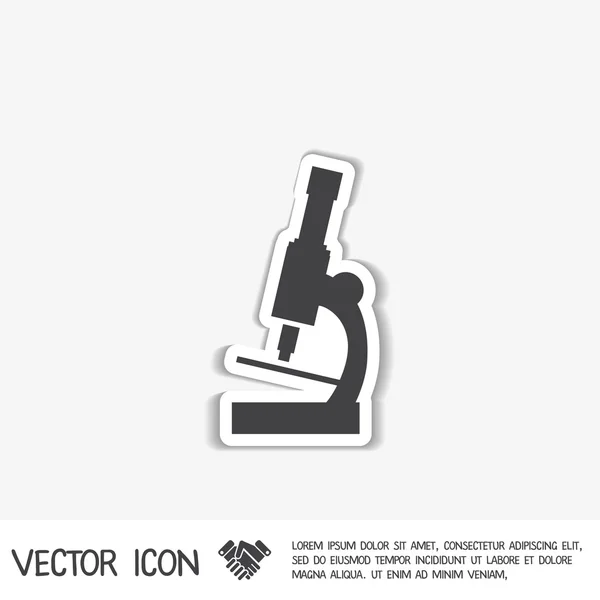 Signe de microscope biologique — Image vectorielle