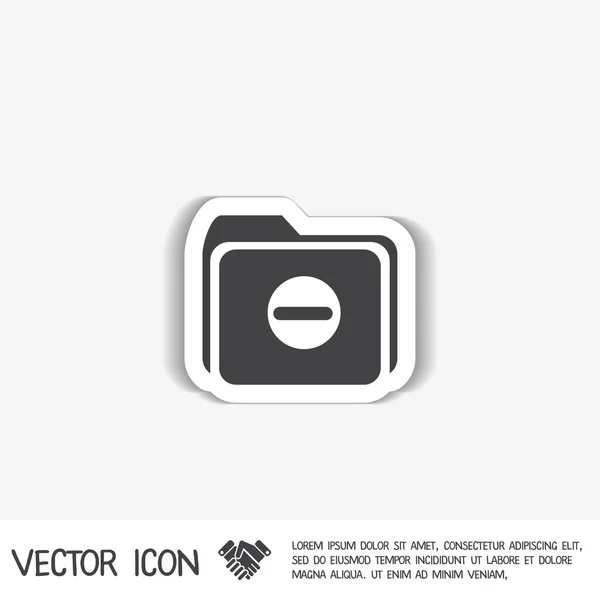 Folder for document sign. — Stock Vector