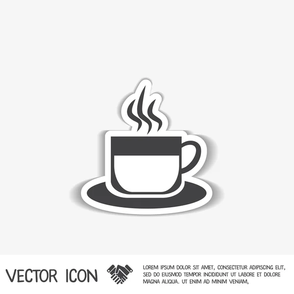 Taza de café icono. — Archivo Imágenes Vectoriales