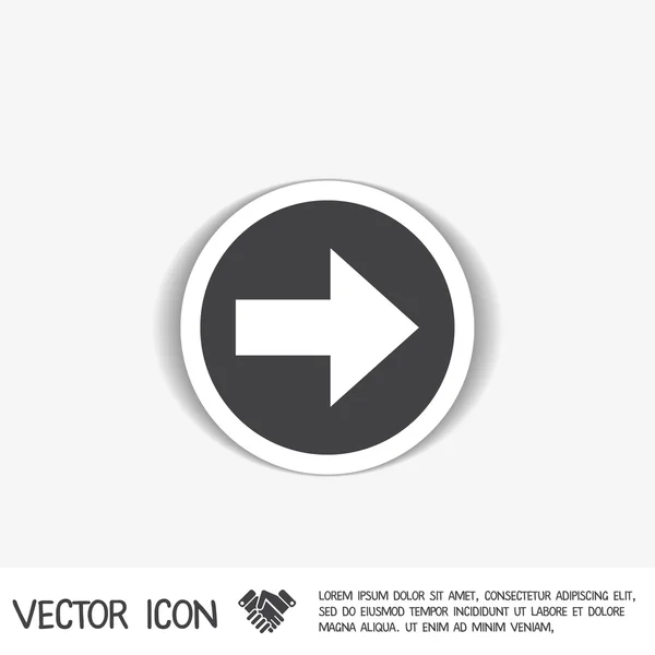 Símbolo de flecha web — Vector de stock