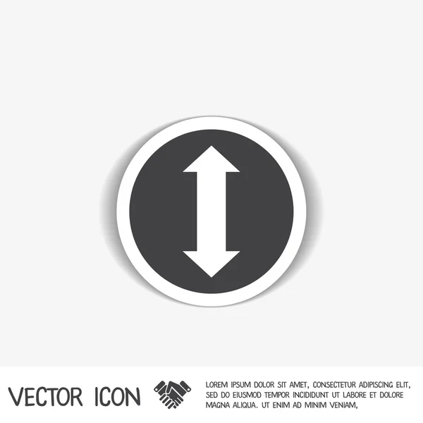 Símbolo de flecha web — Vector de stock
