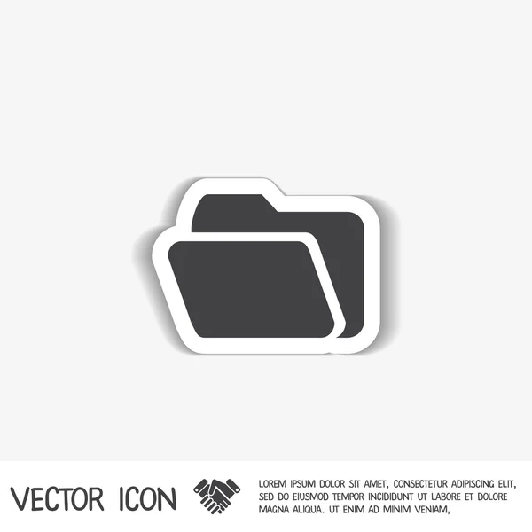Folder for documents sign. — Stock Vector