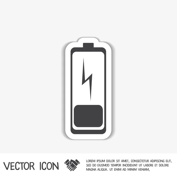 Icono de batería descargada — Archivo Imágenes Vectoriales