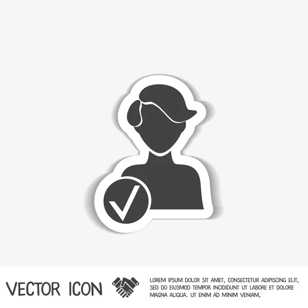 Ajouter l'icône ami avatar. — Image vectorielle