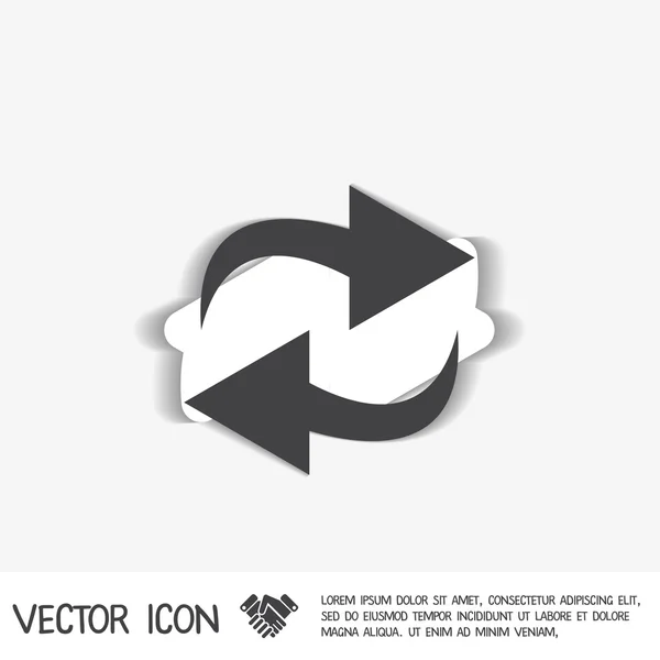 Actualización de flechas signo — Vector de stock