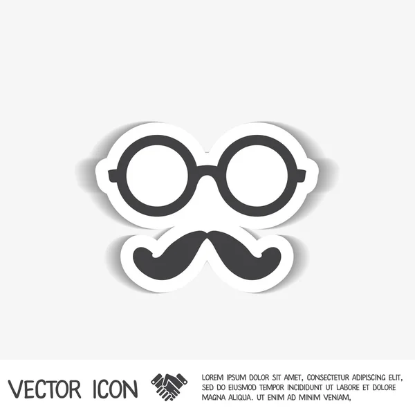 Hipster ikonu symbolu — Stockový vektor