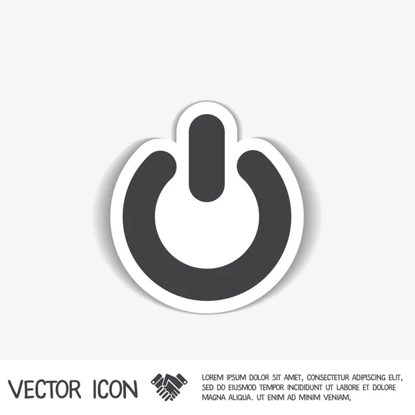 På och av symbol — Stock vektor