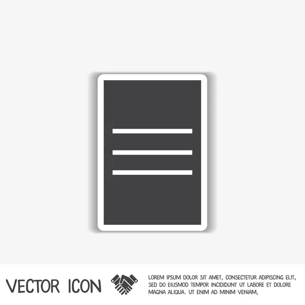 Documento de papel sinal — Vetor de Stock