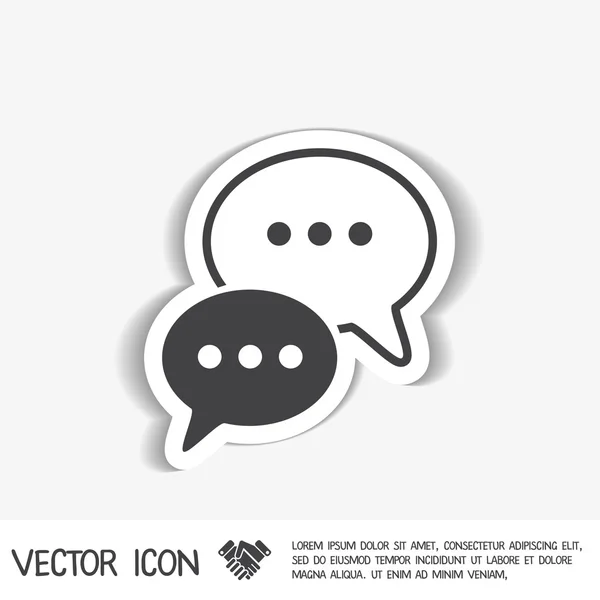 Diálogo nubes de chat — Vector de stock